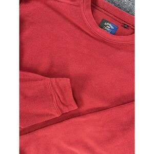 VTG Callaway Golf Fleece Crewneck Sweatshirt Red Made in Canada Mens M